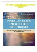 Test Bank For Evidence-Based Practice for Nurses&colon; Appraisal and Application of Research&comma; 5th Edition&comma; by Nola A&period; Schmidt&comma; Janet M&period; Brown&comma; All Chapters 1-19 &vert;&vert;Complete A&plus; Guide