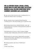 NR 222 REVIEW EXAM 1 EXAM 2 FINAL EXAM HEALTH AND WELLNESS SOLUTION BUNDLE 2026 SOLVED QUESTIONS WITH CORRECT ANSWERS 100&percnt; ACCURATE