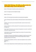 2026&sol;2027 Biology 30 &lpar;Alberta&rpar; Reproduction and Embryology Latest &lpar;Graded A&plus;&rpar;