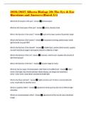 2026&sol;2027 Alberta Biology 30&colon; The Eye & Ear Questions and Answers &lpar;Rated A&plus;&rpar;