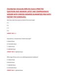 Chamberlain University BIOS 251 &ndash; BIOS 251 &ndash; Chamberlain University &ndash;LATEST UPDATE&ndash; Practice Questions with Verified Answers for Exam 2