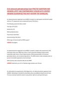 D115 Advanced Pathophysiology &ndash; D115 &ndash; LATEST UPDATE &ndash; Comprehensive Practice Questions with Verified Answers