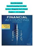 Solution manual for financial accounting 11th edition by jerry j weygandt paul d kimmel donald e kiesoSolution manual for financial accounting 11th edition by jerry j weygandt paul d kimmel donald e kieso