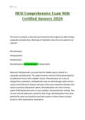 HESI Comprehensive Exam With Certified Answers 2026