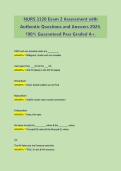 NURS 3320 Exam 2 Assessment University 2026 Authentic Questions and Answers&comma; 100&percnt; Guaranteed Pass Graded A&plus;