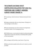 THE ULTIMATE IAHCSMM CRCST CERTIFICATION EVALUATION TEST 2026 FULL QUESTIONS AND CORRECT ANSWERS ALREADY PASSED GRADED A&plus;