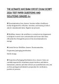 THE ULTIMATE IAHCSMM CRCST EXAM SCRIPT 2026 TEST PAPER QUESTIONS AND SOLUTIONS GRADED A&plus;
