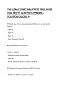 THE ULTIMATE IAHCSMM CRCST FINAL PAPER 2026 TESTED QUESTIONS WITH FULL SOLUTION GRADED A&plus;