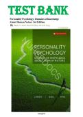 Test bank for personality psychology&comma; domains of knowledge about human nature&comma; 3rd canadian edition By Randy J&period; Larsen&comma; David M&period; Buss&comma; David B&period; King &vert;&vert;complete A&plus; guide&period; LATEST EDITION 