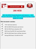 BSN 266 HESI Exam Questions and Answers 2026&ndash;2027 &vert; Verified Nursing Study Guide&comma; Practice Test & A&plus; Prep
