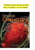 Test Bank for Organic Chemistry&comma; 6th Edition by Janice Gorzynski Smith &ndash; Complete Chapters 1&ndash;29