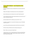 French Wine Scholar - Loire Questions And  Answers