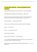 French Wine Scholar - Alsace Questions And  Answers