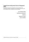 Human Resource Management BDK - Rijksuniversiteit Groningen - 2025&sol;26 - Complete samenvatting met begrippen&comma; concepten en veel voorbeelden