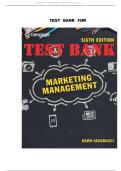 Test Bank for Marketing Management&comma; 6th Edition 2025&sol;2026 &ndash; Dawn Iacobucci&comma; Complete Questions & Verified Answers PDF &lpar;Chapters 1&ndash;17&rpar;