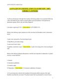 AANP AGPCNP Certification Exam &ndash; Certified Exam Questions and Answers &vert; Adult-Gerontology Primary Care NP &vert; Graded A&plus; 