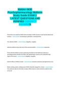 Walden 6630 Psychopharmacology Midterm Study Guide EXAM 2 LATEST QUESTIONS AND VERIFIED CORRECT ANSWERS&period;