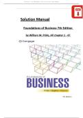 Foundations of Business&comma; 7th Edition Solution Manual by William M&period; Pride&comma; All Chapters 1 - 47&comma; Complete Verified Latest Version
