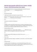 Med Gas Exam Questions With All Correct Answers <Verified  Answers> 2025 Marking Scheme New Update  A local alarm shall activate alarm panels when the dew point on instrument air systems  pressure exceeds &lowbar;&lowbar;&lowbar;&lowbar;&lowbar;&lowbar;&lowbar;&lowbar;&lowbar;&lowbar;&lowbar;&lowbar;&lowbar;&lowbar; indicating high dew point&period; -2