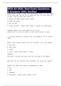HESI A2 2026&colon; Real Exam Questions & Answers 100&percnt; Verified 
