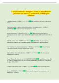 Law of Contracts Champions Exam &vert; Comprehensive  Questions and Answers A&plus; Graded &vert; With Expert  Solutions 