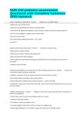 NUR 243 pediatric assessment Questions with Complete Solutions 2026 Updated&period;
