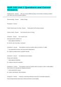 NUR 243 Unit 1 Questions and Correct Answers&period;