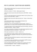 BIO 212 LAB EXAM 1 QUESTIONS AND ANSWERS