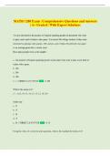 MATH 1280 Exam &vert; Comprehensive Questions and Answers  &vert; A&plus; Graded &vert; With Expert Solutions 