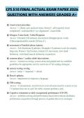 CPS 510 FINAL ACTUAL EXAM PAPER 2026 QUESTIONS WITH ANSWERS GRADED A&plus;