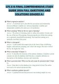 CPS 510 FINAL COMPREHENSIVE STUDY GUIDE 2026 FULL QUESTIONS AND SOLUTIONS GRADED A&plus;