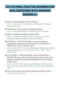 CPS 510 FINAL PRACTICE EXAMINATION 2026 QUESTIONS WITH ANSWERS GRADED A&plus;