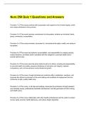 Nurs 250 Quiz 1 Questions and Answers