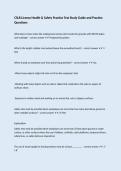 CSLB License Health & Safety Practice Test Study Guide and Practice Questions