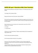 NURS 250 quiz 1 Questions With Clear Solutions