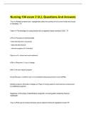 Nursing 104 exam 2 ULL Questions And Answers