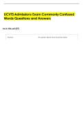 UCVTS Admissions Exam Commonly Confused  Words Questions and Answers