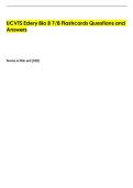 UCVTS Edery Bio B 7&sol;8 Flashcards Questions and  Answers