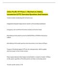 Union Pacific FIT Phase 1&colon; Mechanical&comma; Brakes&comma; Locomotive & PTC Overview Questions And Answers