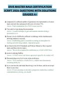 DIVE MASTER NAUI CERTIFICATION SCRIPT 2026 QUESTIONS WITH SOLUTIONS GRADED A&plus;