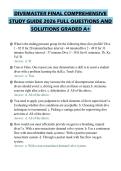 DIVEMASTER FINAL COMPREHENSIVE STUDY GUIDE 2026 FULL QUESTIONS AND SOLUTIONS GRADED A&plus;