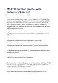 MPJE 90 question practice with complete solutions