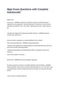 Mpje Exam Questions with Complete Solutions