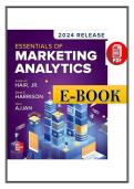 Essentials of Marketing Analytics &lpar;2024 &ndash; Hair&comma; Harrison & Ajjan&rpar; &vert; Complete eBook PDF