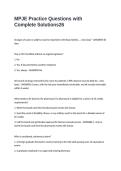 MPJE Practice Questions with Complete Solutions