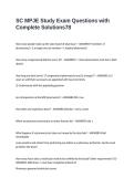 SC MPJE Study Exam Questions with Complete Solutions