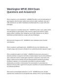 Washington MPJE 2024 Exam Questions and Answers