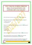 TNCC TRAUMA NURSING PROCESS SKILL EXAM QUESTIONS AND ANSWERS 100&percnt; PASS 2026&sol;2027