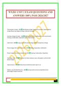 WX201 UNIT 2 EXAM QUESTIONS AND ANSWERS 100&percnt; PASS 2026&sol;2027