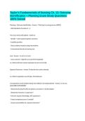 Taylor's Fundamentals of Nursing Ch&period; 13&colon; Outcome Identification &plus; Planning Exam Study Questions 100&percnt; Solved